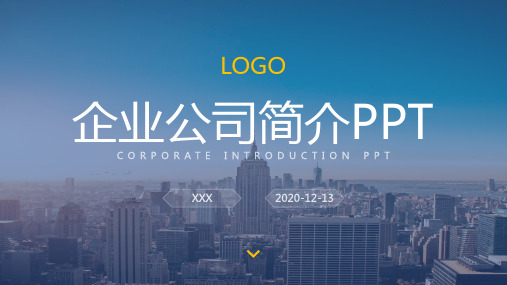 公司简介企业文化产品介绍PPT模板下载