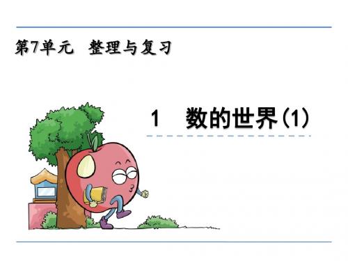 苏教版小学数学六年级上册第七单元《整理与复习》课件(共5课时)