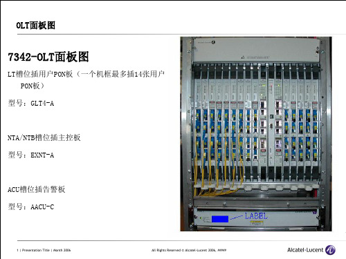 上海贝尔GPON7342日常维护