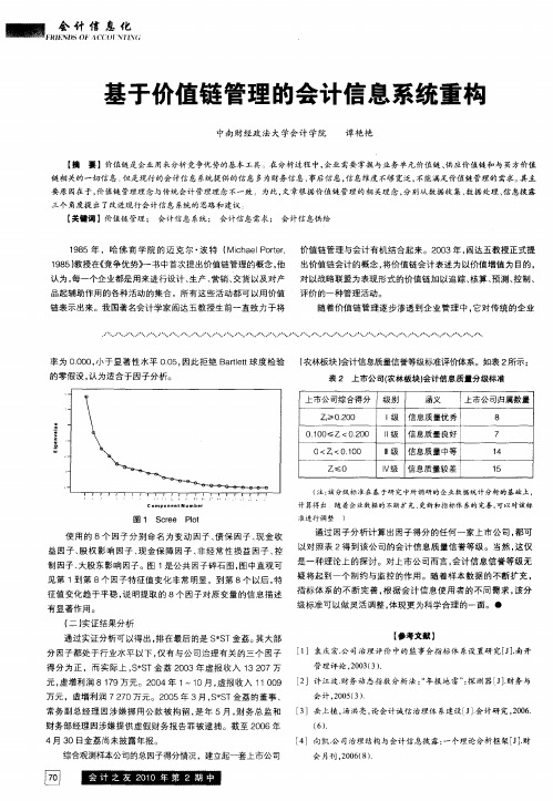 基于价值链管理的会计信息系统重构