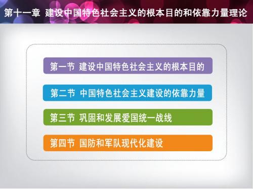 11_第十一章  建设中国特色社会主义的根本目的和依靠力量理论