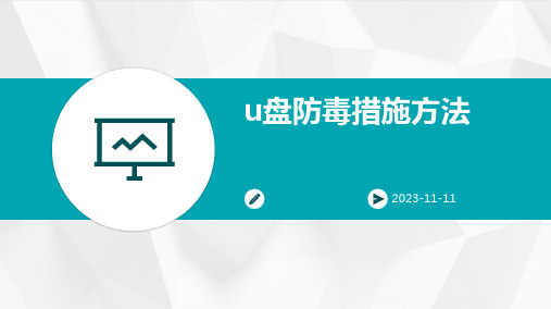 u盘防毒措施方法