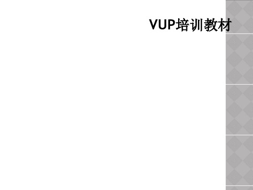 VUP培训教材