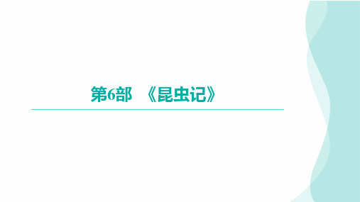 2024年九年级语文中考名著阅读突破第6部  《昆虫记》(课件)