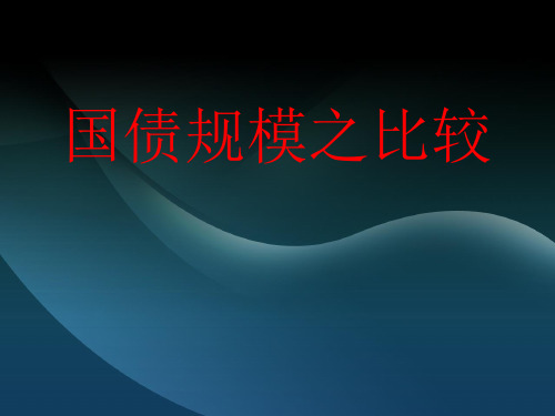 国家财政支出的需求压力和偿债能力