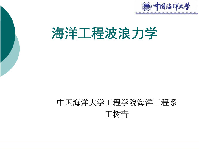 波浪力学第四章 小尺度结构物上的波浪力