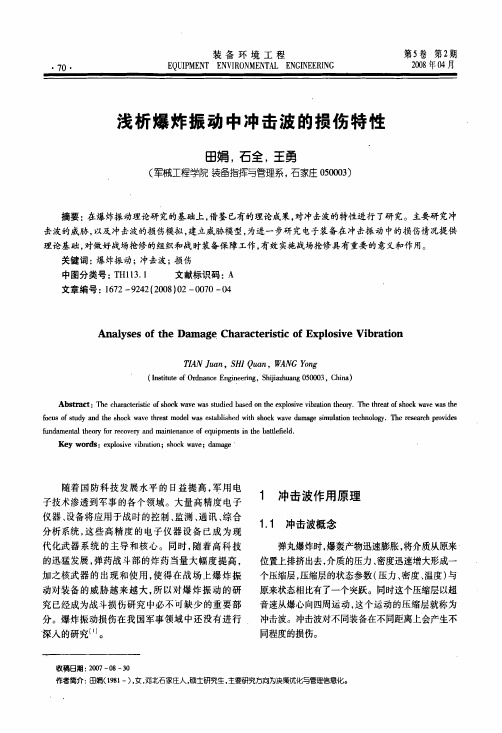 浅析爆炸振动中冲击波的损伤特性