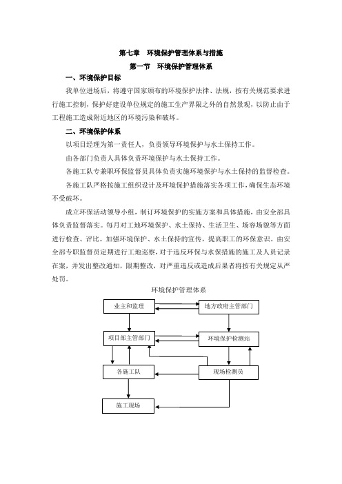 4环境保护管理体系与措施