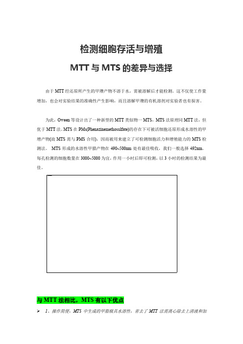 检测细胞存活与增殖-MTT与MTS的差异与选择