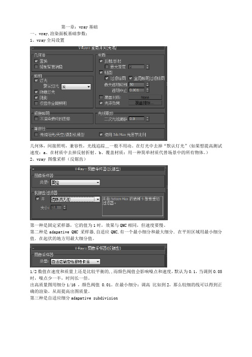 Vray-最全笔记 及渲染过程
