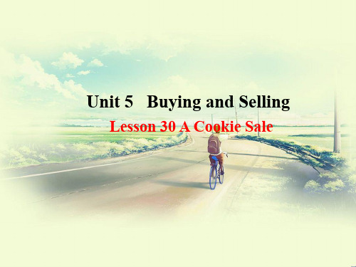 冀教版八年级英语下册Lesson30ACookieSale优质PPT课件(2)