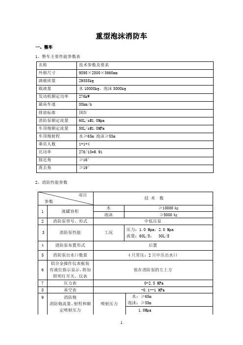 重型泡沫消防车