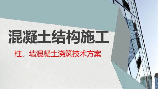 柱、墙混凝土浇筑技术方案