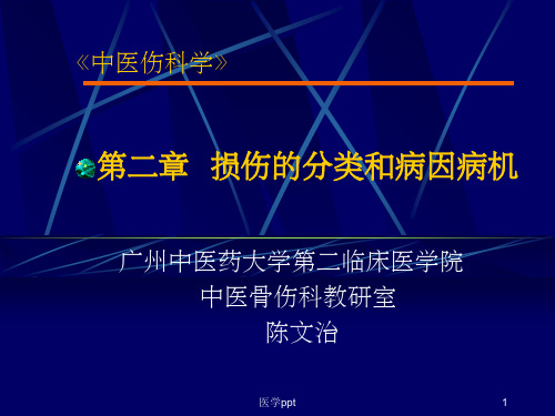 损伤的分类和病因病机针推三年制