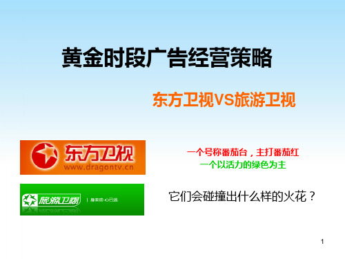 湖南卫视旅游卫视分析黄金时段广告经营完结PPT课件