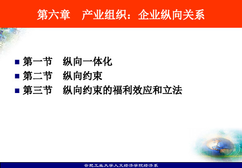 产业组织企业纵向关系概述(PPT 34页)