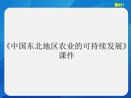 《中国东北地区农业的可持续发展》课件5