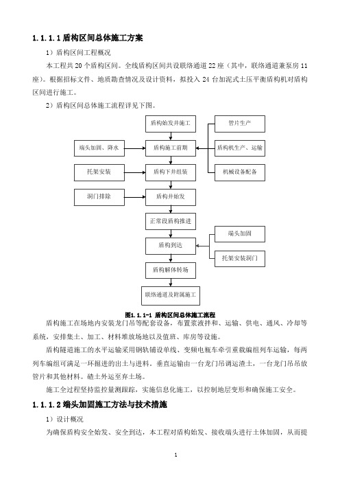 地铁盾构区间施工方案,方法,工艺,要点、技术措施