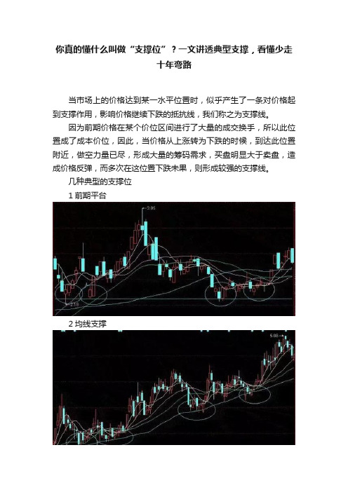 你真的懂什么叫做“支撑位”？一文讲透典型支撑，看懂少走十年弯路