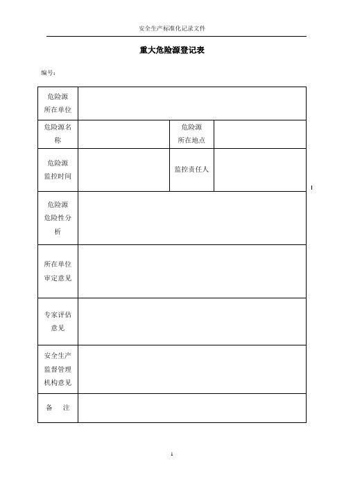 8重大危险源备案登记