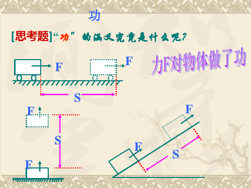 初中物理公开课《功》课件_ppt