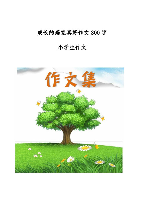 成长的感觉真好作文300字-[小学生优秀作文]