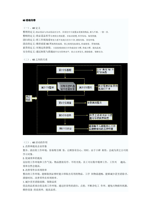 6S活动内容