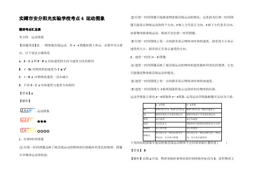 高中物理 三精考点 考点4 运动图象名卷考点汇1高一1物理试题