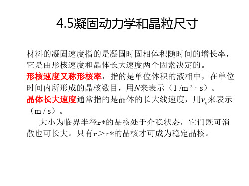 晶粒尺寸的控制