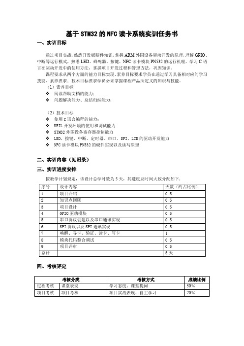 RFID实训项目报告