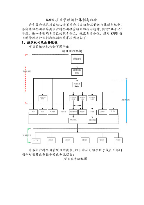 项目管理运行体制与机制