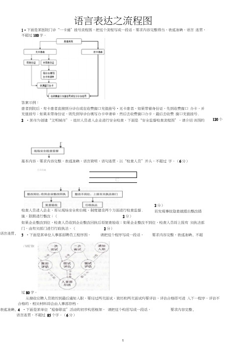 (完整版)2018高三语文流程图试题带答案