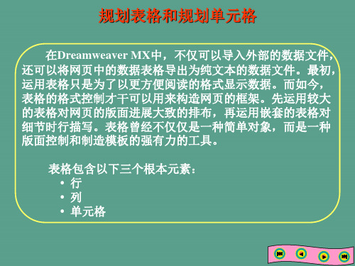 布局表格和布局单元格技巧ppt课件