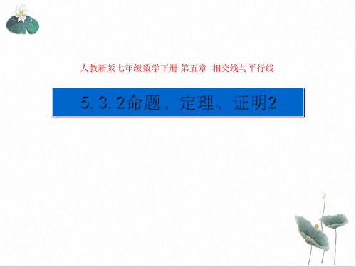 人教版《命题、定理、证明》PPT优选课件初中数学ppt