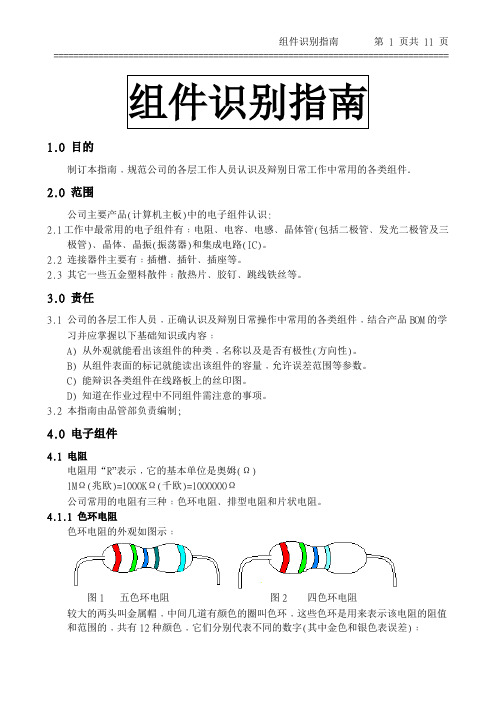 电子元器件识别大全 附图