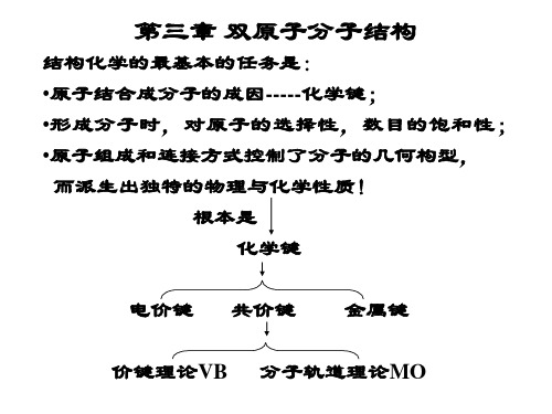 第三章 双原子分子结构