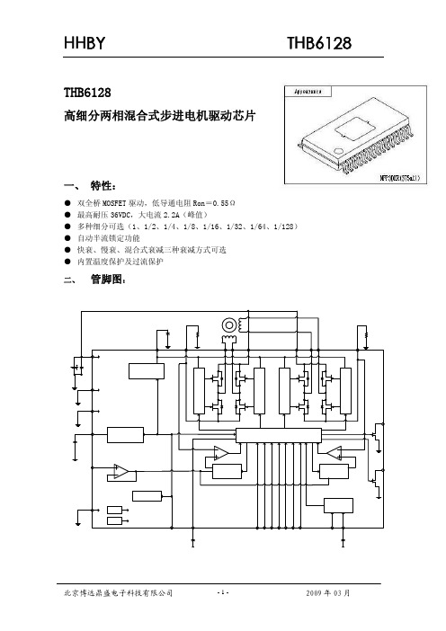 THB6128高细分两相混合式步进电机驱动芯片说明书