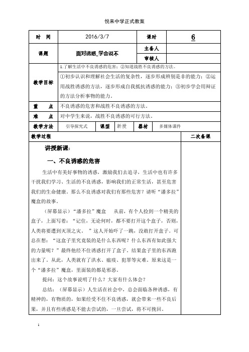 面对诱惑_学会说“不”3