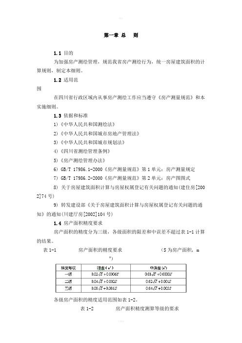 川省房产测绘细则