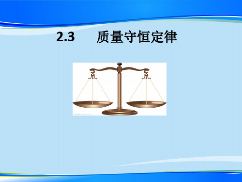 沪教上海版九年级化学上册2.3化学变化中的质量守恒_15