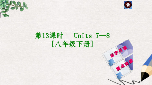 九年级英语复习课件(云南+人教版)：Units+7—8+[八下]