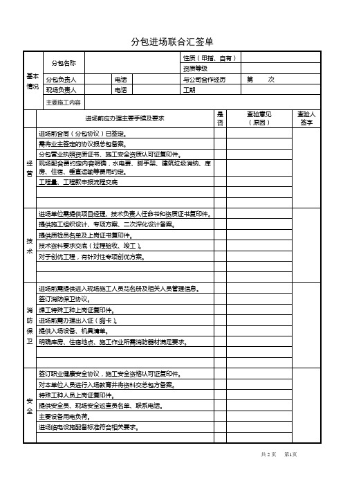 吊篮进场前需提供的资料