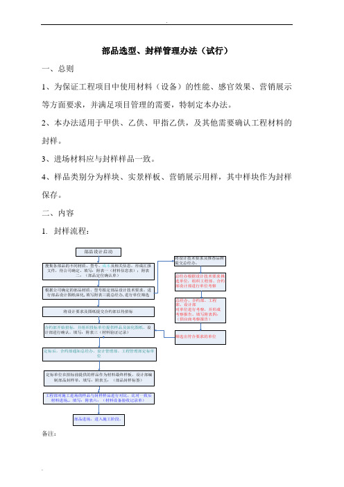 样品封样管理办法