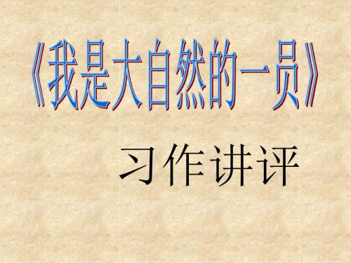 作文讲评
