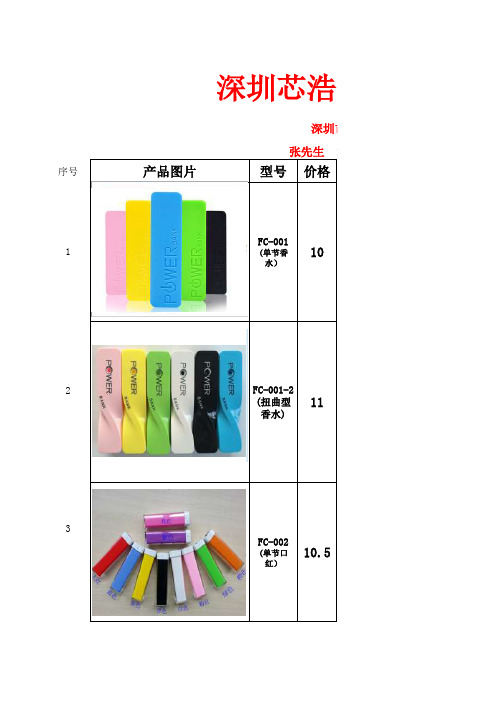 深圳芯浩能源成品报价单