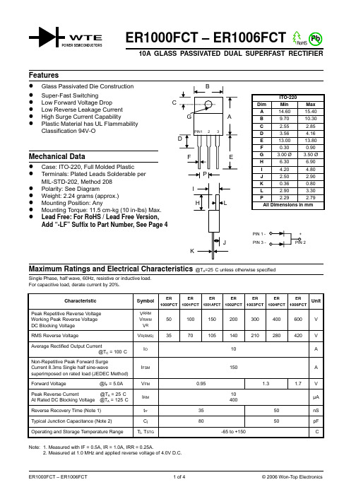 ER1000FCT – ER1006FCT