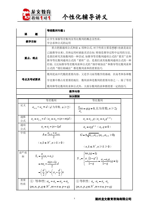 等差数列证明专题