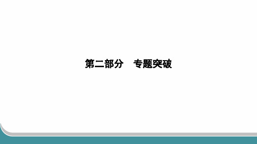 2024年人教版中考历史总复习第二部分专题突破专题五工业革命及其影响下的进步潮流