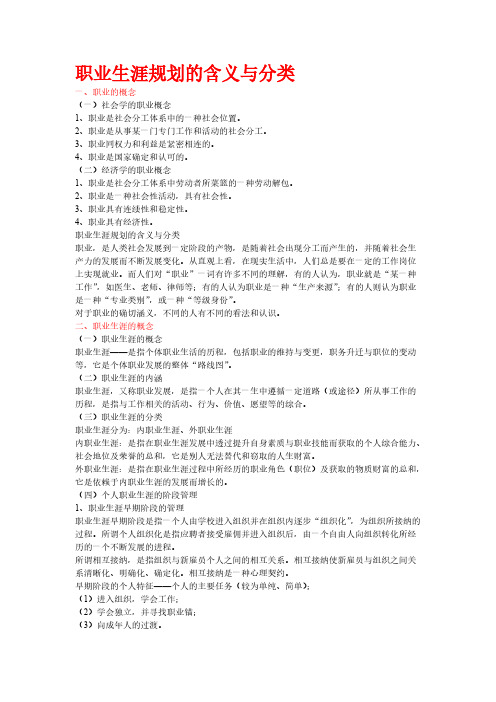 [VIP专享]自我职业规划基础讲义