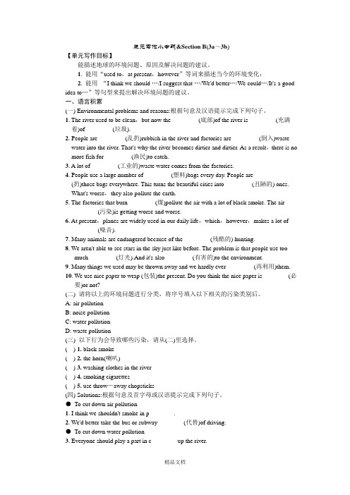 新人教版九年级英语 Unit13 单元写作小专题.doc